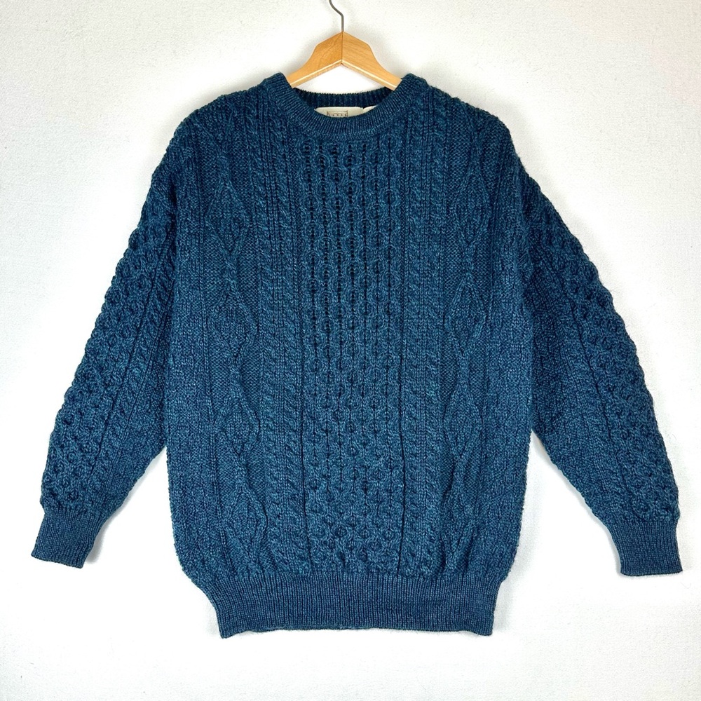 Aran Sweater Market Merino Wool Cable Sweater Fisherman Chunky